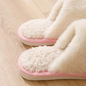 Pantuflas de Interior Cómodas de Gamuza para Mujer, Forro de Peluche Suave para Invierno, con Amortiguación y Antideslizantes, para Verano y Otoño, Punta Abierta - Product Image 3