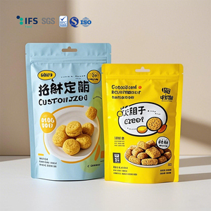 Pochette debout en feuille d'aluminium avec logo personnalisé Emballage de sacs à fermeture éclair refermables pour bonbons pour le stockage des aliments - Product Image 1