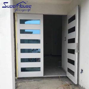 <span class=keywords><strong>Entrée</strong></span> avant type français personnalisé en aluminium en bois clair verre trempé <span class=keywords><strong>grille</strong></span> <span class=keywords><strong>d</strong></span>'arc avec plaque <span class=keywords><strong>de</strong></span> coup <span class=keywords><strong>de</strong></span> pied <span class=keywords><strong>porte</strong></span> battante - Product Image 1