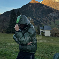 Manteaux et Blousons Doudounes Matelassées Réactives à la Chaleur Personnalisées pour Hommes, Manteau Hiver Chaud avec Capuche