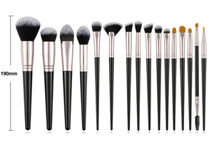 Set de 16 Brochas de Maquillaje de Pelo Sintético con Logotipo Personalizado, Brochas de Abanico para Rostro y Ojos, Kit de Herramientas para Maquilladores, Venta al Por Mayor - Product Image 6