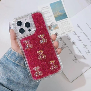 Funda de teléfono con purpurina epoxi y soporte para <span class=keywords><strong>HONOR</strong></span> X8C 400 lite <span class=keywords><strong>Magic</strong></span> 6 5G X7C 4G 300 5G - <span class=keywords><strong>Precio</strong></span> al por mayor - Product Image 6