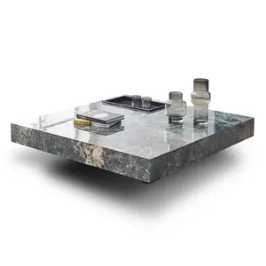New Design Marble Living Room Centre Tables Modern High Quality Natural Square Marble Coffee Table