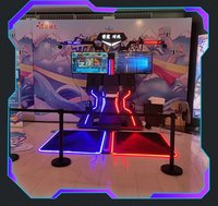 Máquina de Juego de Realidad Virtual Interactiva de Metal para Interiores, Multijugador Comercial para Parques Temáticos de Realidad Virtual, Simulador de Conducción 9D 6DOF para 2 Jugadores