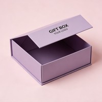 Boîte cadeau en carton magnétique avec logo personnalisé, estampage à chaud, recyclable, pliable, emballage écologique, boîte en papier pour expédition à plat