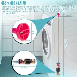 Barra colgante para lavadora DC97-05280W, juego de 4 piezas de 67cm para Samsung WA50R5200AW WA50R5400AV - Product Image 2