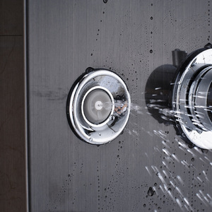Panel de <span class=keywords><strong>ducha</strong></span> de <span class=keywords><strong>acero</strong></span> <span class=keywords><strong>inoxidable</strong></span> 1018 con soporte de pie y grifos, accesorios de grifería para <span class=keywords><strong>mampara</strong></span> de <span class=keywords><strong>ducha</strong></span> - Product Image 2