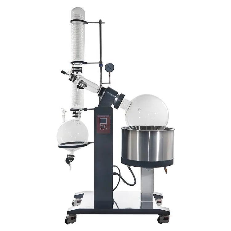 Condensadores de vidrio de destilación de vapor YUHUA industria 10l 20l 50l para evaporadores rotativos 1100