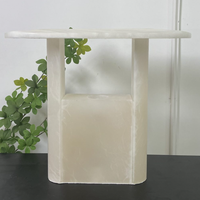 Lampe de table en albâtre espagnol importé, lampe design moderne et minimaliste pour appartement de présentation, hôtel et gîte