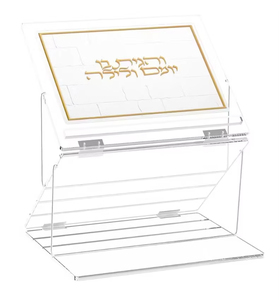 <span class=keywords><strong>Acrylic</strong></span> Do Thái Có Thể Gập Lại Lucite Shtender Cho Đọc Sách <span class=keywords><strong>Acrylic</strong></span> Mở Cuốn Sách Hiển Thị Đứng - Product Image 1