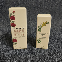 Boîte en carton imprimée de luxe pour huile essentielle naturelle de 10 ml et 20 ml, logo de marque personnalisé