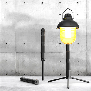 Lampe de Tente LED Portable Winpolar Rechargeable avec Crochet, Fonction de Variation Continue de la Luminosité, Style Rétro pour Camping et Randonnée en Extérieur avec Support - Product Image 1
