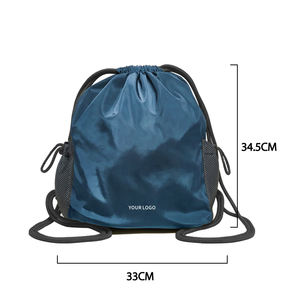 Sac de sport à cordon en polyester, design tendance, écologique, sac à dos de sport en nylon à cordon - Product Image 2