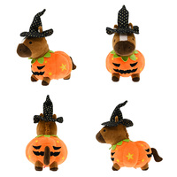 Vente en gros personnalisée ODM OEM fabricant de chevaux en peluche en peluche animal pour Halloween avec accessoires de remplissage en coton PP