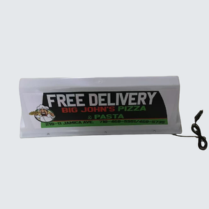 Drop Shipping No Moq Customized Artwork or in Blank Static Taxi Roof <strong>Sign</strong> for Taxi Advertising Media Solution - Product Image 2