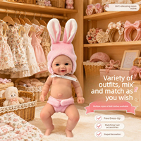 Poupée Reborn réaliste en silicone solide de 20 cm (8 pouces), toucher doux, jouet de collection pour bébé réaliste