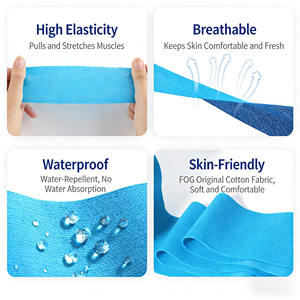 맞춤형 면 전문 등급 근육 지원 및 통증 완화 방수 운동 요법 테이프 - Product Image 6