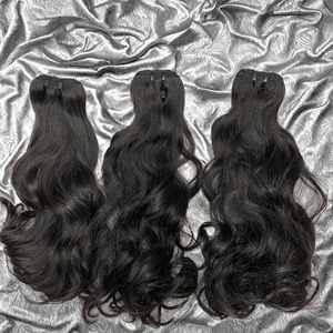 Extensions de cheveux humains indiens bruts bouclés et volumineux, 30 pouces, 100% non-Remy, sans traitement chimique, avec cordon de serrage, double trame faite à la machine - Product Image 2