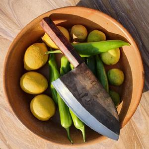 มีดครัวเกาหลี ทำมือ เหล็กกล้าคาร์บอน ตีขึ้นรูปด้วยมือ แบบญี่ปุ่น - Product Image 5