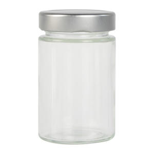 Empty106ml 212ml 314ml Pots alimentaires en verre à couvercle métallique profond pour la mise en conserve des épices - Product Image 3