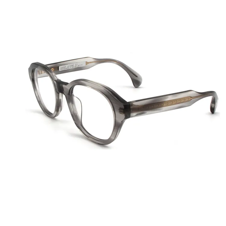 Lunettes en acétate transparentes, un cadre de verres optiques, gris original