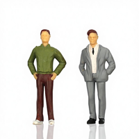 Figuras Humanas en Miniatura Coloridas, Figuras Decorativas para Paisajes en Miniatura, Pequeñas Figuras Realistas