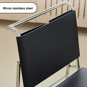 Silla <span class=keywords><strong>de</strong></span> <span class=keywords><strong>Comedor</strong></span> Moderna Minimalista <span class=keywords><strong>de</strong></span> Metal Reforzado con Asiento <span class=keywords><strong>de</strong></span> Cuero <span class=keywords><strong>para</strong></span> Salas <span class=keywords><strong>de</strong></span> Estar/Comedores - Product Image 6