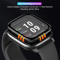 Accessoires de montre intelligente PMMA + PC protecteur d'écran à couverture complète pour Amazfit GTS 4 Mini Film de protection souple