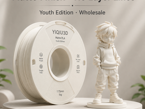 Filamento para Impresora 3D Yiqiu3D Matte PLA 1.75mm Edición Juvenil, 8 Colores de Bajo Brillo que Ocultan las Líneas de Capa, para Bambu Lab Creality Prusa - Product Image 6