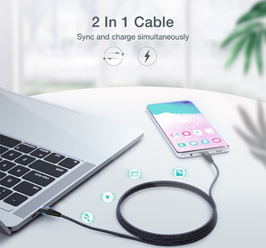 0.2M 1M 1.2M 1.8M 2M 3M Nhanh Chóng Sạc Sạc Nhanh Bện Loại C Để Micro USB V8 Cáp Dữ Liệu Sạc - Product Image 5