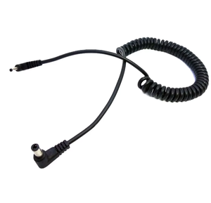 Cable de alimentación de cobre en espiral de ángulo recto de 5.5x2.5mm <span class=keywords><strong>para</strong></span> acopladores de CC serie PS700/DR, cable flexible en espiral de 1.5M, profesional - Product Image 2