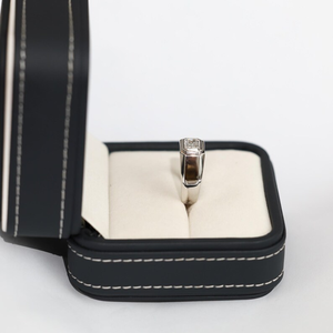 Anillo de Sello con Diamante Cultivado en Laboratorio Más Vendido, Anillo de Dedo Índice o Pinky de Oro Sólido con Engaste de Bisel, Anillo de Boda Minimalista, Elegante Regalo de Joyería - Product Image 4