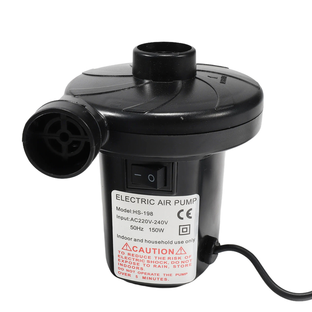 Mini ABS Electric Air Pump for Inflatable Mattress Bed Boat Swimming Pool Portable Two Way AC OEM Customizable
