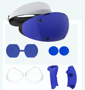 ฝาครอบชุดหูฟังซิลิโคน8 in 1 <span class=keywords><strong>PS</strong></span> <span class=keywords><strong>VR</strong></span> 2ฝาครอบป้องกันเลนส์ปลอกป้องกันที่จับ2นิ้วที่จับที่จับ2ชิ้นฝาครอบตัวควบคุม2ชิ้น - Product Image 1