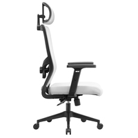 Chaise de bureau ergonomique D86, chaise d'ordinateur avec accoudoirs réglables en hauteur