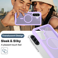 Coque de téléphone avec protection d'écran pour Samsung Galaxy A57 A37 A27 A17 A07 A06 A16 A26, anti-traces de doigts, en TPU et PC