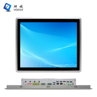 Panel PC Industrial Integrado J6412 de 19 Pulgadas con Pantalla Táctil Capacitiva, IP65, Resistente al Agua en la Parte Delantera, 1280x1024, Doble LAN, 4 COM