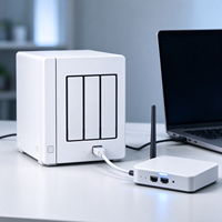   DS124 1 Bay Network Attached Storage NAS 1GB DDR4 1GbE 2 USB3.2 Gen1 DiskStation Private Cloud Server Tanpa Hard Drive