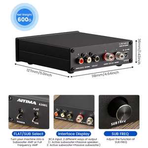 Audio AYM-06 A3001 TPA3255 amplificateur de caisson de basses <span class=keywords><strong>300W</strong></span> HIFI amplificateur de haut-parleur Mono amplificateur de puissance sonore classe D <span class=keywords><strong>ampli</strong></span> Audio domestique - Product Image 2