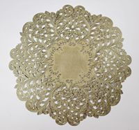 Tapis de table nordique irrégulier creux 100% polyester écologique Vaisselle de table occidentale