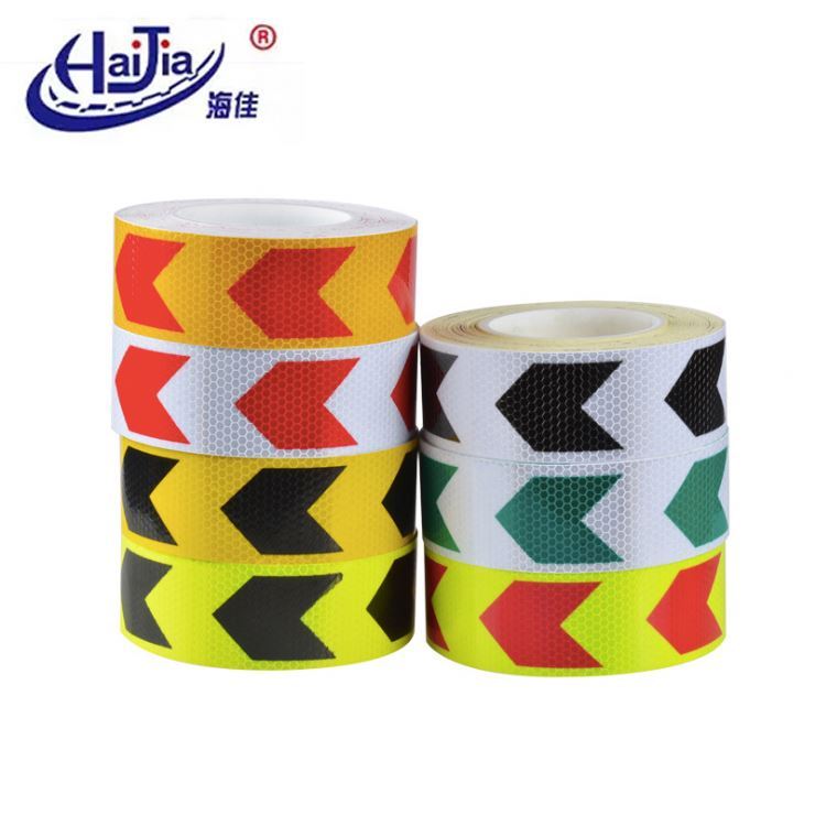 Heat Transfer Light Weight Decoration Warning Tape Dustbin Reflective Film Tape For Car