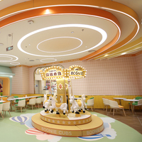 Aire de jeux intérieure sur mesure pour enfants Centre de divertissement avec mousse en bois Château coquin Équipement de parc d'attractions pour enfants