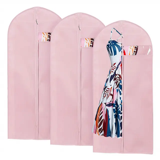2021 Personalized Custom Fashion Travel Dust Cover Foldable Dress Clothes Suit Protector Garment Bag