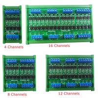 Módulo de Tubo MOS de Aislamiento de Placa Amplificadora de Señal PLC de 4-16 Canales y 5A, Convertidor de Nivel Lógico Digital NPN PNP IO, CC 3.3V 5V 12V 24V