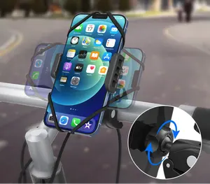 Велосипедный держатель для телефона, крепление на руль мотоцикла, зажим для телефона, зажим для телефона с одной рукой для работы на скутере, крепление для телефона iPhone на велосипед