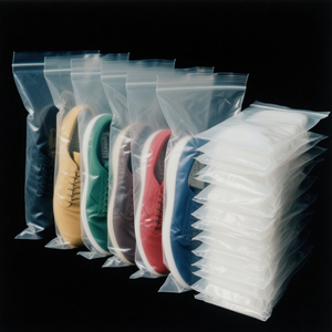 Bolsa de Plástico HDPE Personalizada de Alta Calidad con Cierre, para Empacar Camisetas, con Logotipos Impresos en Serigrafía, Asa de Parche, para Supermercado - Product Image 4