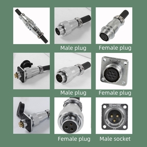 Connecteur aviation WS/HS28 - Prise plaquée or 2/3/4/5/7/8/10/12/16/17/20/24/26/35 broches pour équipement industriel - Product Image 2