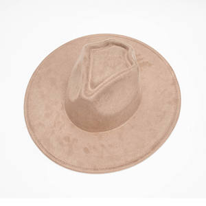 Chapeau Fedora en daim à large bord tendance pour hommes et femmes, couleur unie, pour adultes, fêtes, pêche, activités de plein air - Product Image 1