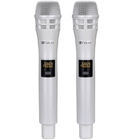 Microphone dynamique sans fil portable JIN JUE JU-827 avec écran LCD, faible bruit, pour karaoké et conférences