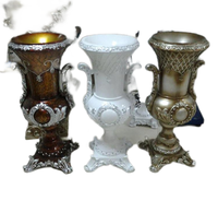 Vase d'art en fibre de verre de couleur cuivre Antique Palace